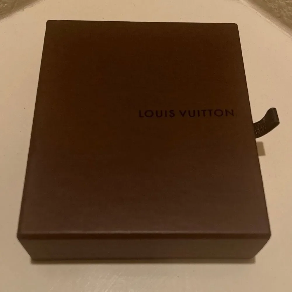Louis Vuitton Drawer Gift Box With Leather Pull Tab Brown Luxury Storage Decor